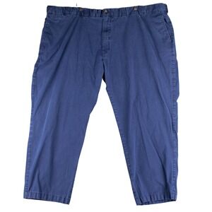 Amazon Essentials Mens 54x28 Blue Chino Pants Cotton Blend‎ Casual Trousers